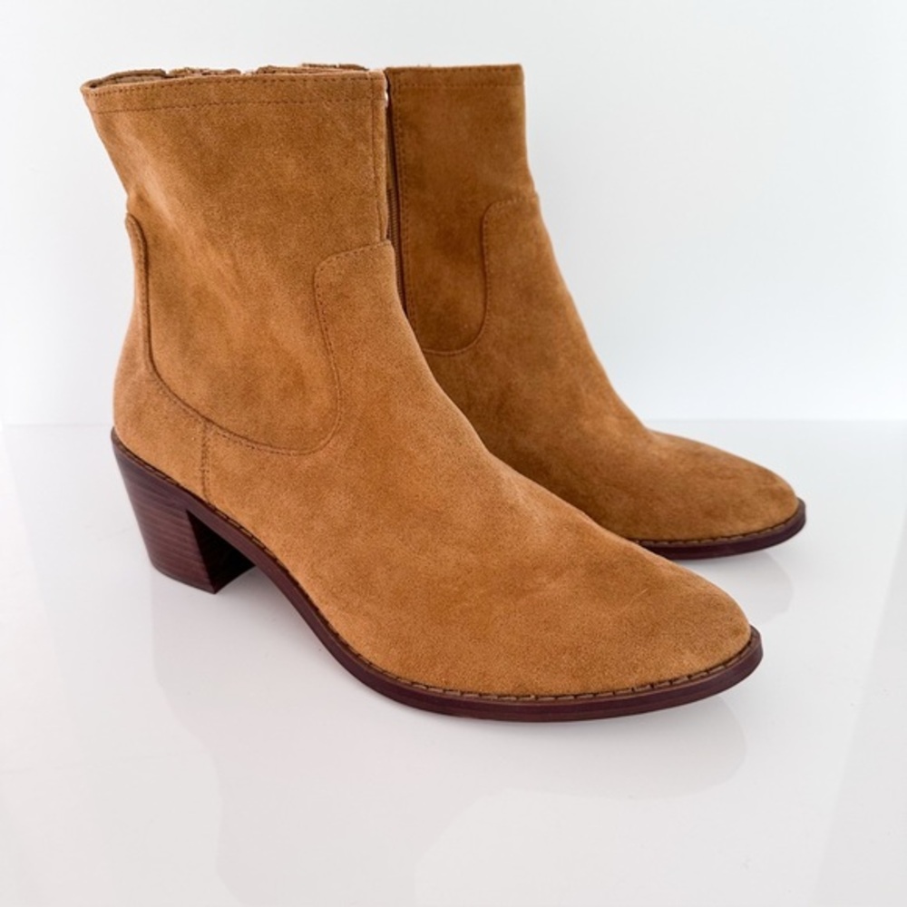 J.Crew Faux Suede Ankle Boots NWOT Size 10